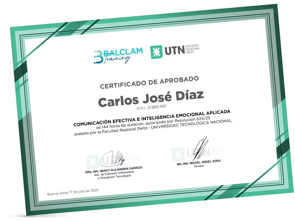 Certificación universitaria con UTN–FRD
