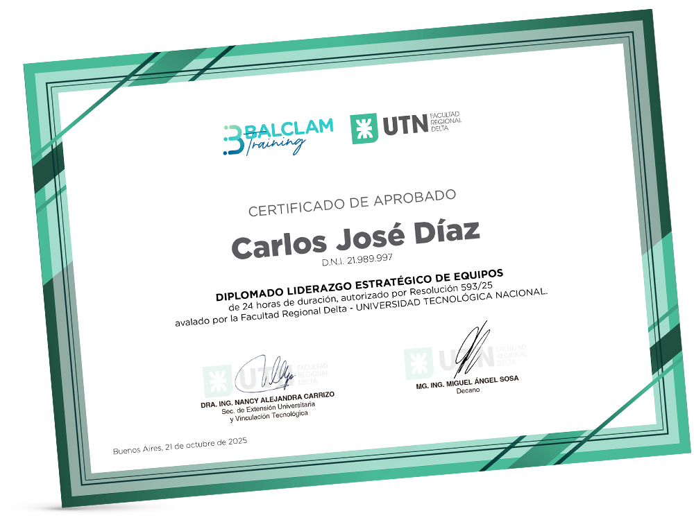 Certificación universitaria con UTN–FRD