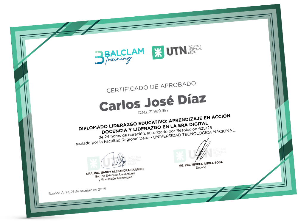 Certificación universitaria con UTN–FRD