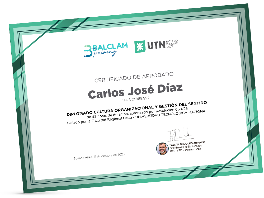 Certificación universitaria con UTN–FRD
