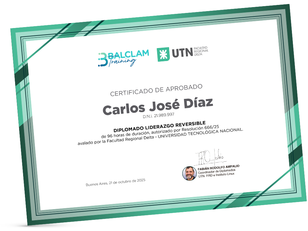 Certificación universitaria con UTN–FRD