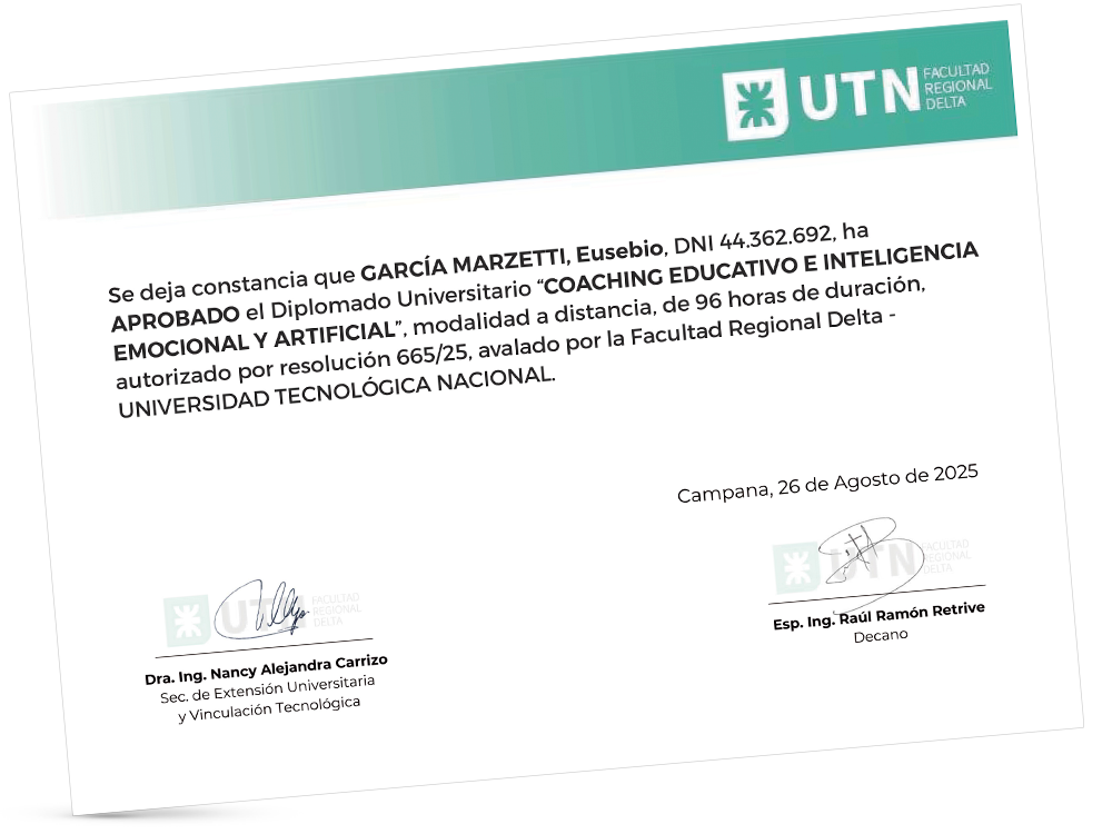 Certificación universitaria con UTN–FRD